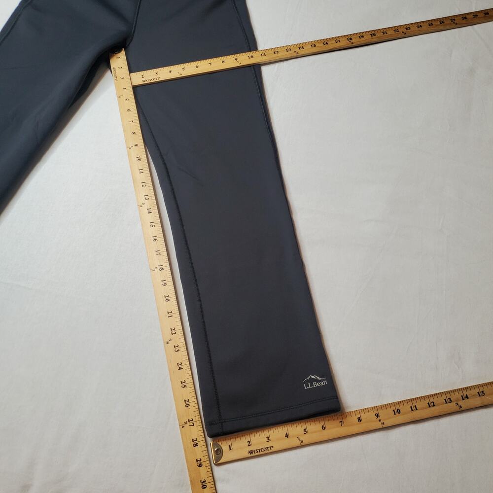 L.L. Bean Women's Size MP PrimaLoft ThermaStretch Fleece Pants Black 506192 - Picture 3 of 7